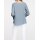 Plissee-Chiffonbluse, blaugrau