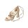 Leather sandal, taupe-gold coloured