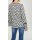 Print blouse, black-white
