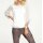 Designer-Bluse m.Top und Spitze, champagner