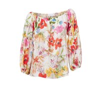Designer-Carmenbluse, bunt