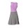 Marken-Kleid, grau-flieder-ecru