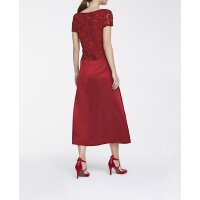 Kleid m. Spitze, rot