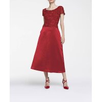 Kleid m. Spitze, rot