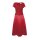 Kleid m. Spitze, rot