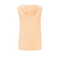 Designer-Wasserfall-Shirttop, apricot