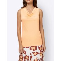 Designer-Wasserfall-Shirttop, apricot