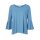 Designer-Pullover m. Volants, blau