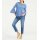 Designer-Pullover m. Volants, blau