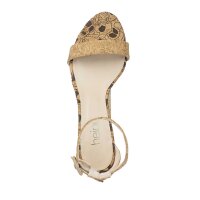Fesselriemchen-Sandalette, beige