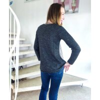 Marken-Sweatshirt, anthrazit-silber