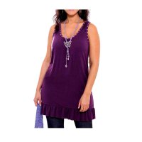 Top m. Nieten, lila