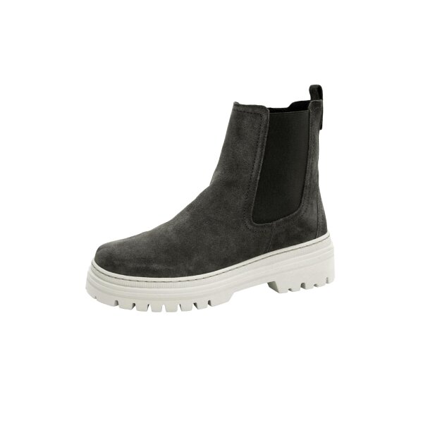 Booties, calf-skin suede, grey