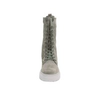 Calf skin suede boots, sage