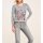 Jerseyshirt m. Pailletten, grau-melange