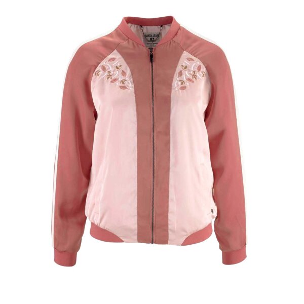 Marken-Blouson, rosé-terracotta