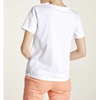 Jersey shirt with sequins, white