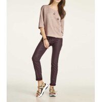 Sweatshirt m. Perlen, rosé