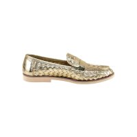 Leather slipper, gold coloured