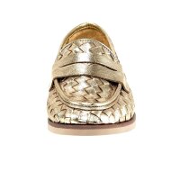 Leather slipper, gold coloured