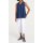 Designer-Stufenbluse, jeansblau
