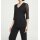 Bluse m. Perlen, schwarz