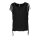 Marken-Shirt m. Fransen, schwarz