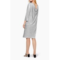 Designer-Cocktailkleid, silberfarben