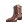 Marken-Stiefelette, rosé-schwarz