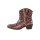 Marken-Stiefelette, rosé-schwarz