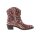 Marken-Stiefelette, rosé-schwarz