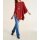Designer-Feinstrickponcho m. Pailletten, kastanie