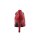 Cowhide lace pumps in crocodile look, red