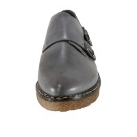 Leather slipper, grey