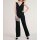 Designer-Plissee-Overall, schwarz