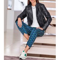 Buty sportowe ze skóry bydlęcej nappa i zamszu, biało-zielone
