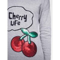 Two-in-one sweater, grey-blend