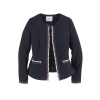 Bouclé blazer, navy