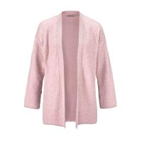 Marken-Sweatjacke, rosa-melange