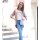 Marken-Sweatjacke, rosa-melange