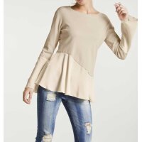 2-in-1-Pullover, beige