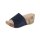 Ziegen-Veloursleder-Pantolette, blau