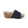 Ziegen-Veloursleder-Pantolette, blau