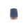 Rindleder-Cut-Out-Clog, jeansblau