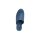 Rindleder-Cut-Out-Clog, jeansblau