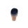 Rindleder-Cut-Out-Clog, jeansblau