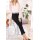 Five pocket jeans with lace, black