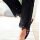 Five pocket jeans with lace, black