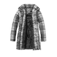 Steppjacke, grau-kariert