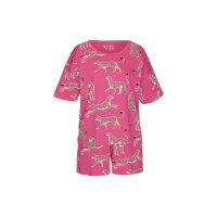 Allover-Animalprint-Shorty, pink-gemustert